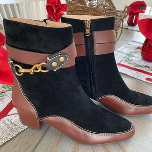 Coach Corrine Booties  size 10 never worn outside tried on twice
